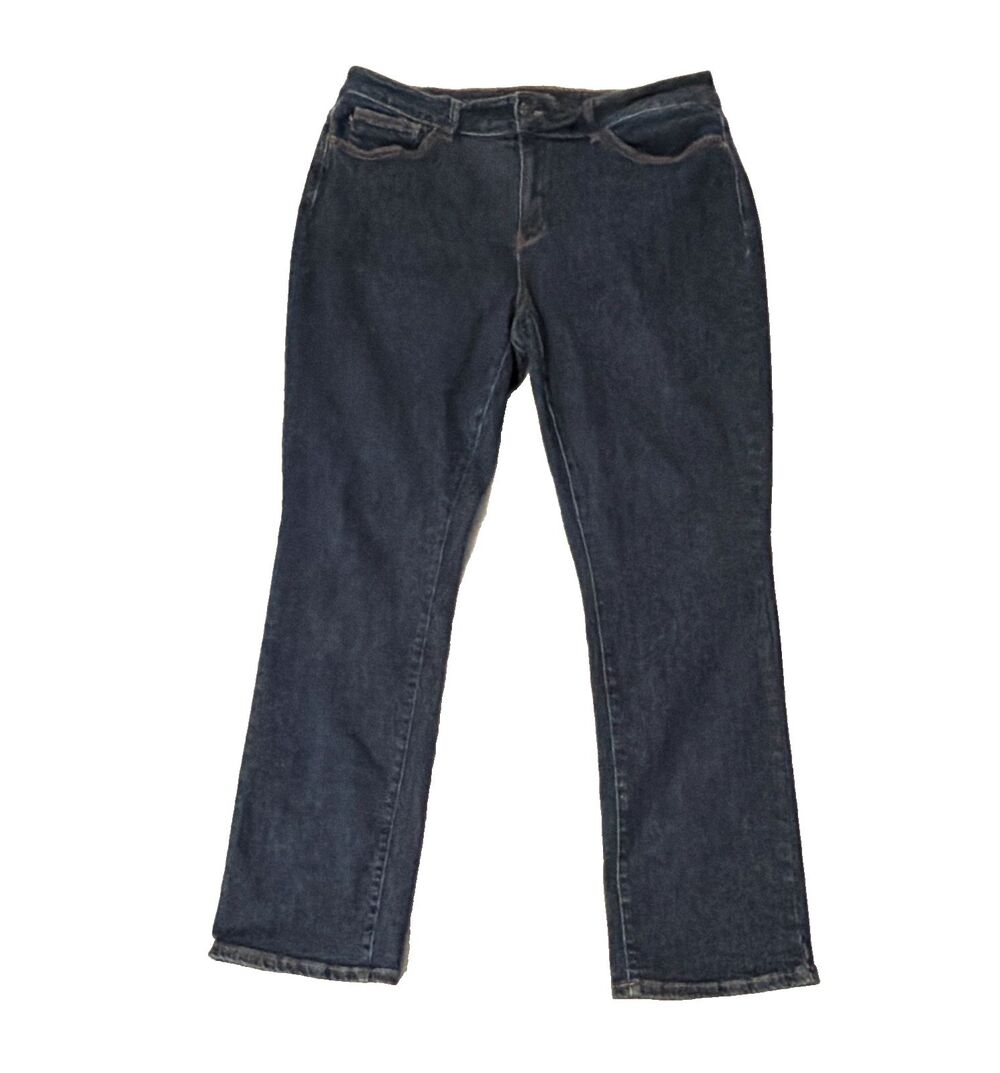 Judy Blue Jeans Size 18W Slim Bootcut Blue Dark Wash  Stretch Denim